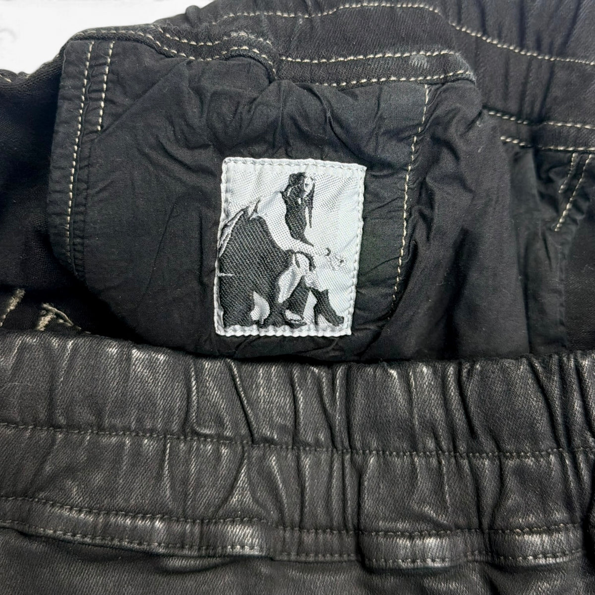 Rick Owens DRKSHDW Double Cargo Jumbo Belas Black Wax
