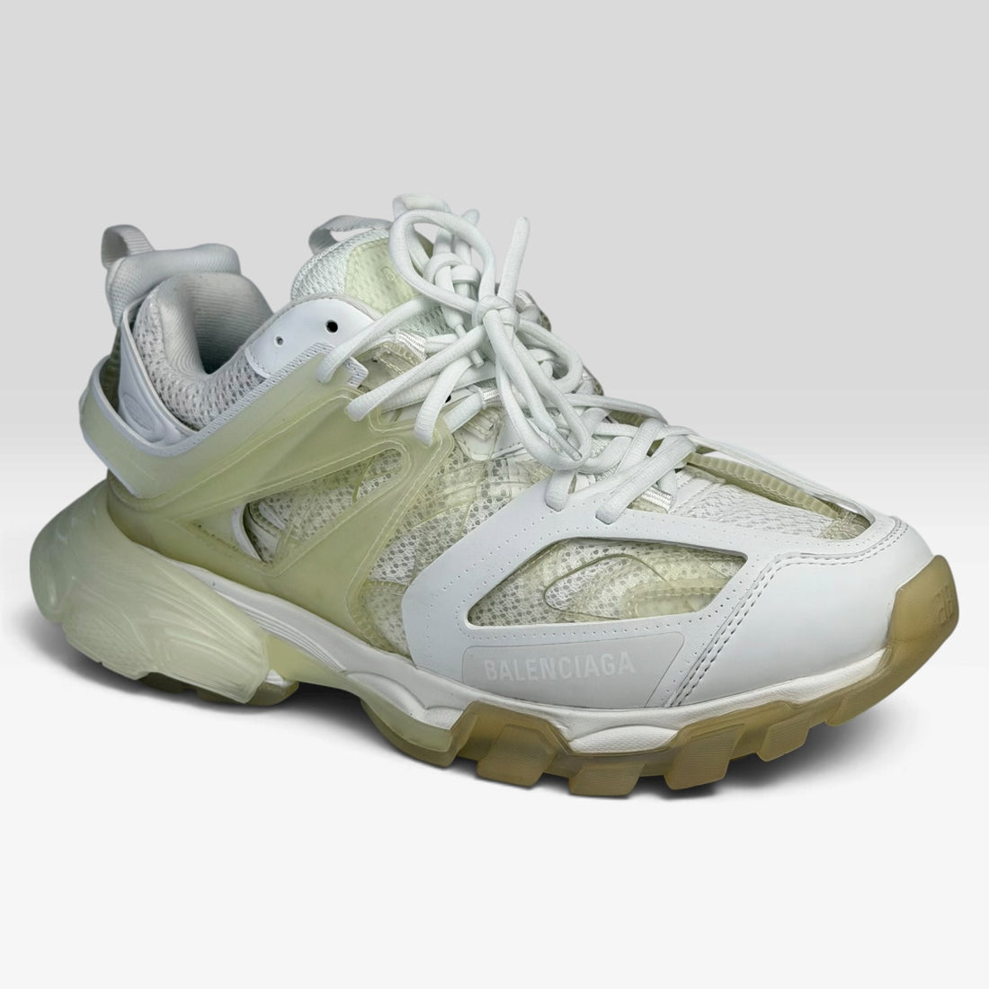 Balenciaga Track Clear Sole White