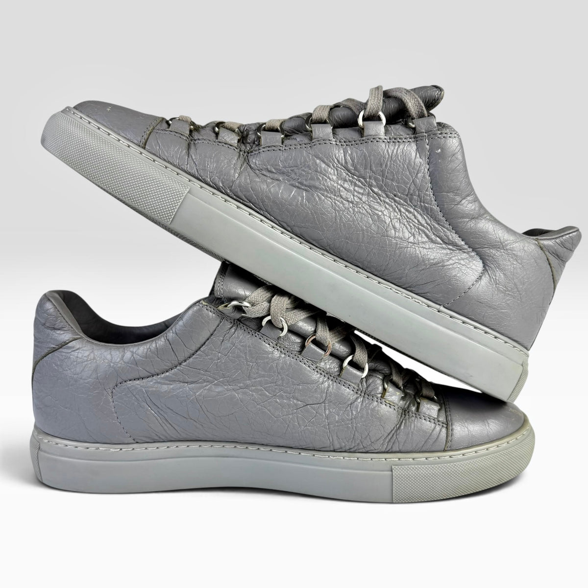 Balenciaga Arena Low Grey Leather
