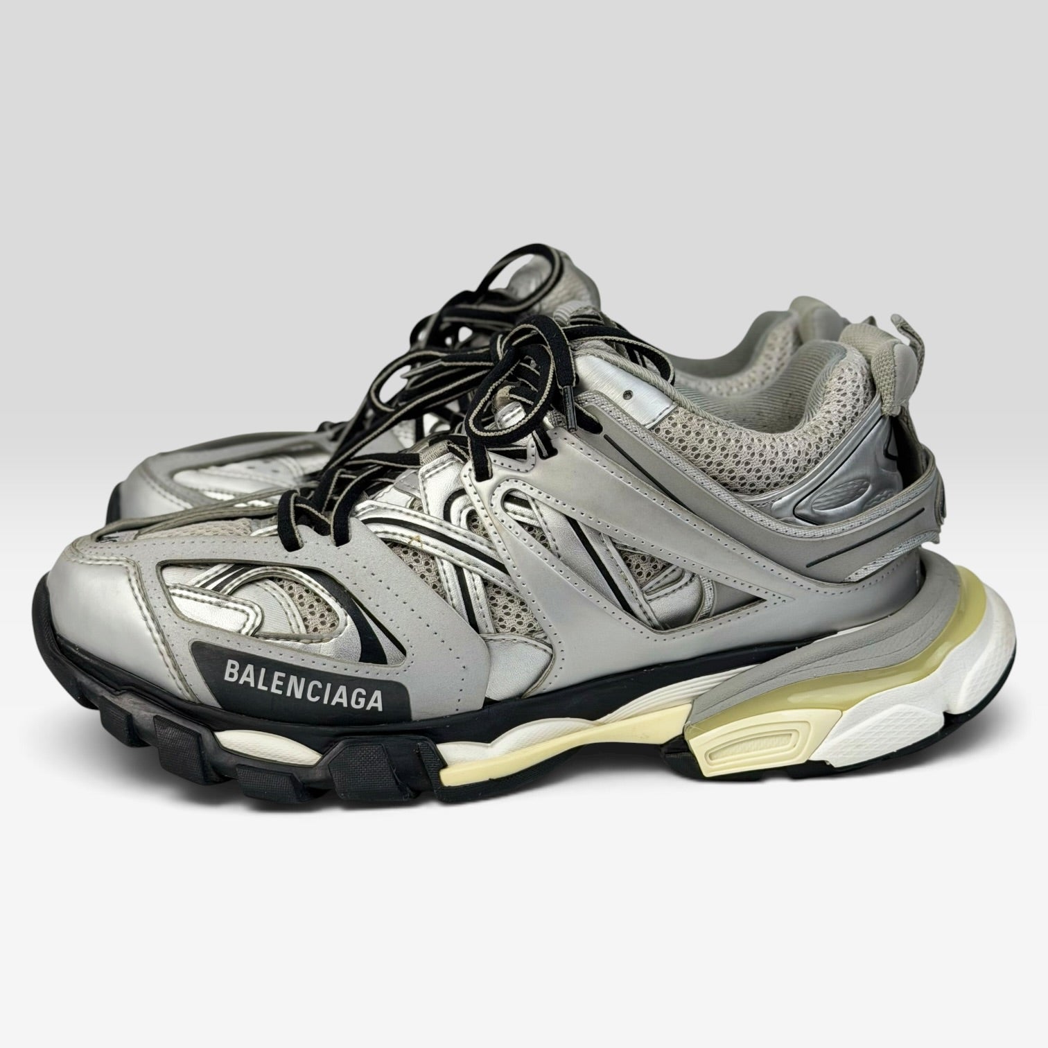 Balenciaga Track Metallic Silver