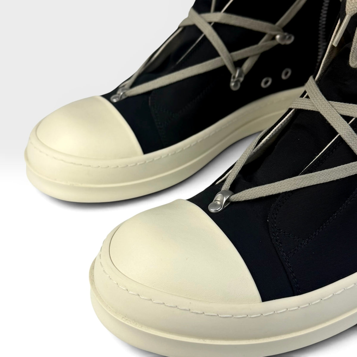 Rick Owens DRKSHDW Hexagram Ramones High Black/Milk