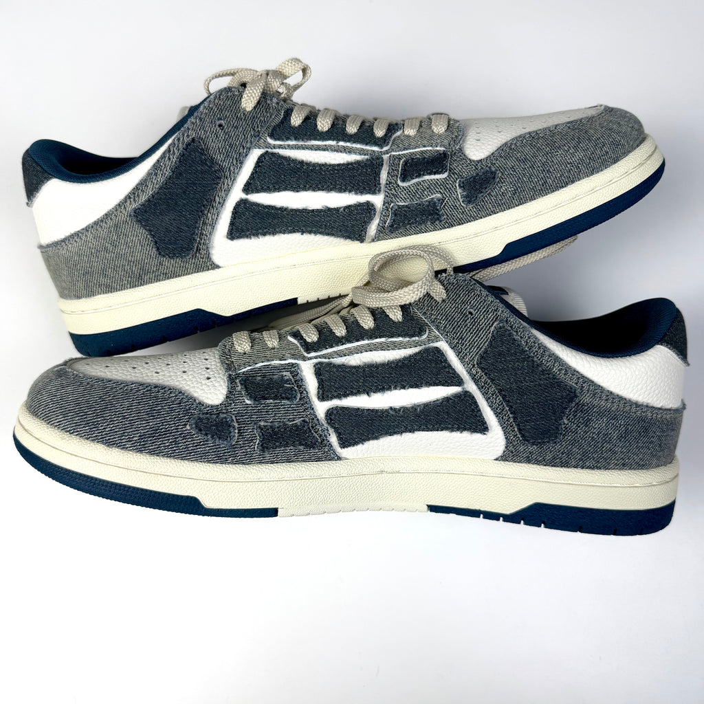 Amiri Skel-Top Denim Sneakers
