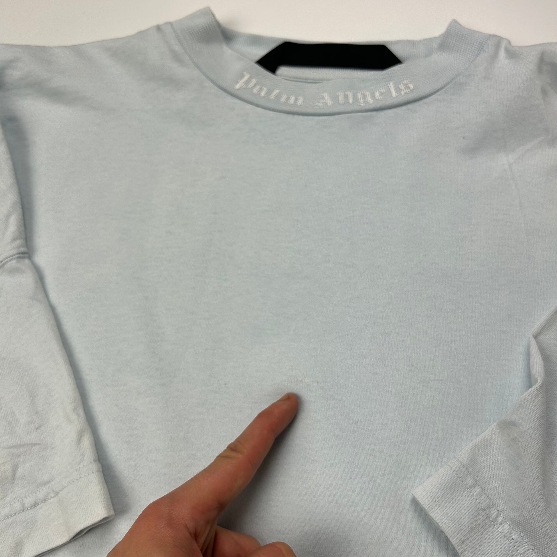 Palm Angels Baby Blue Logo T-shirt