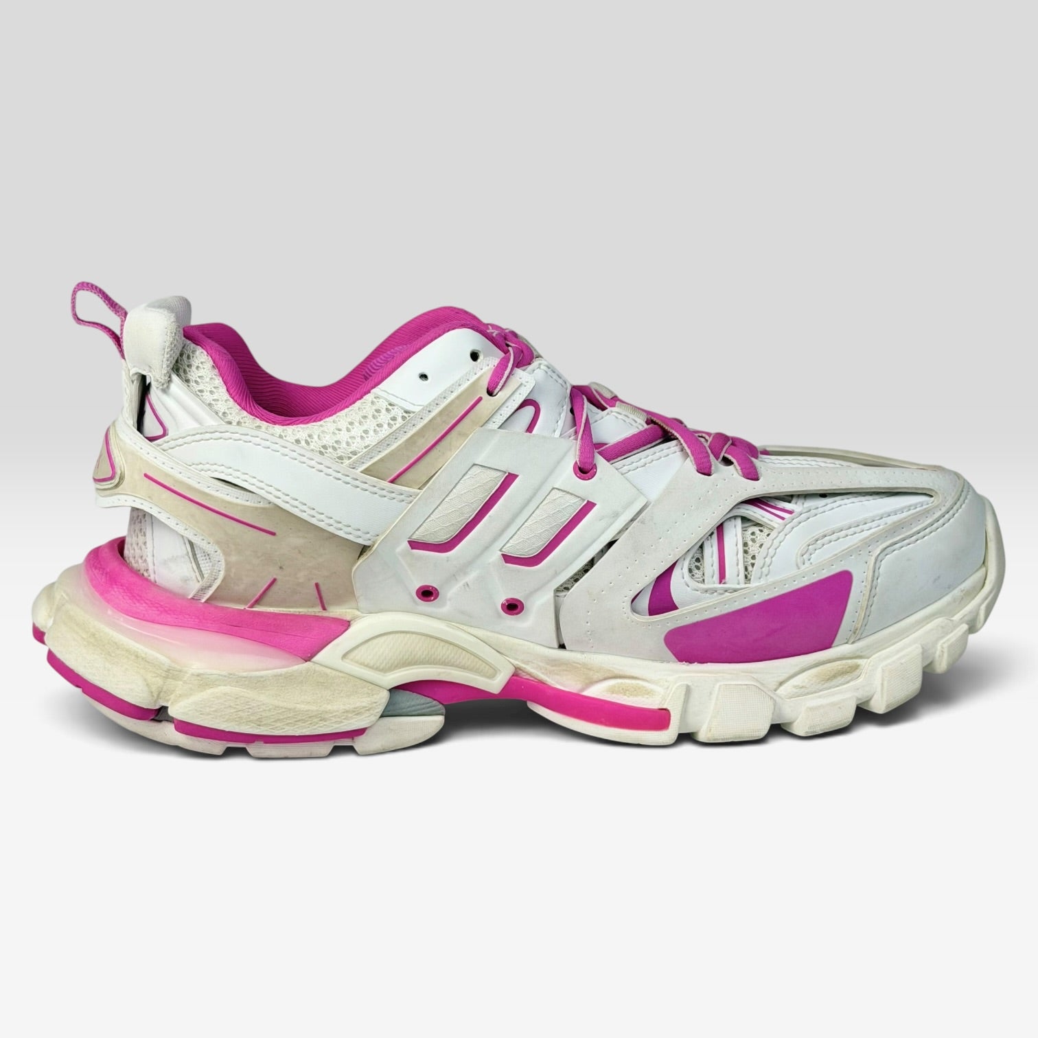 Balenciaga Track White/Pink Distressed