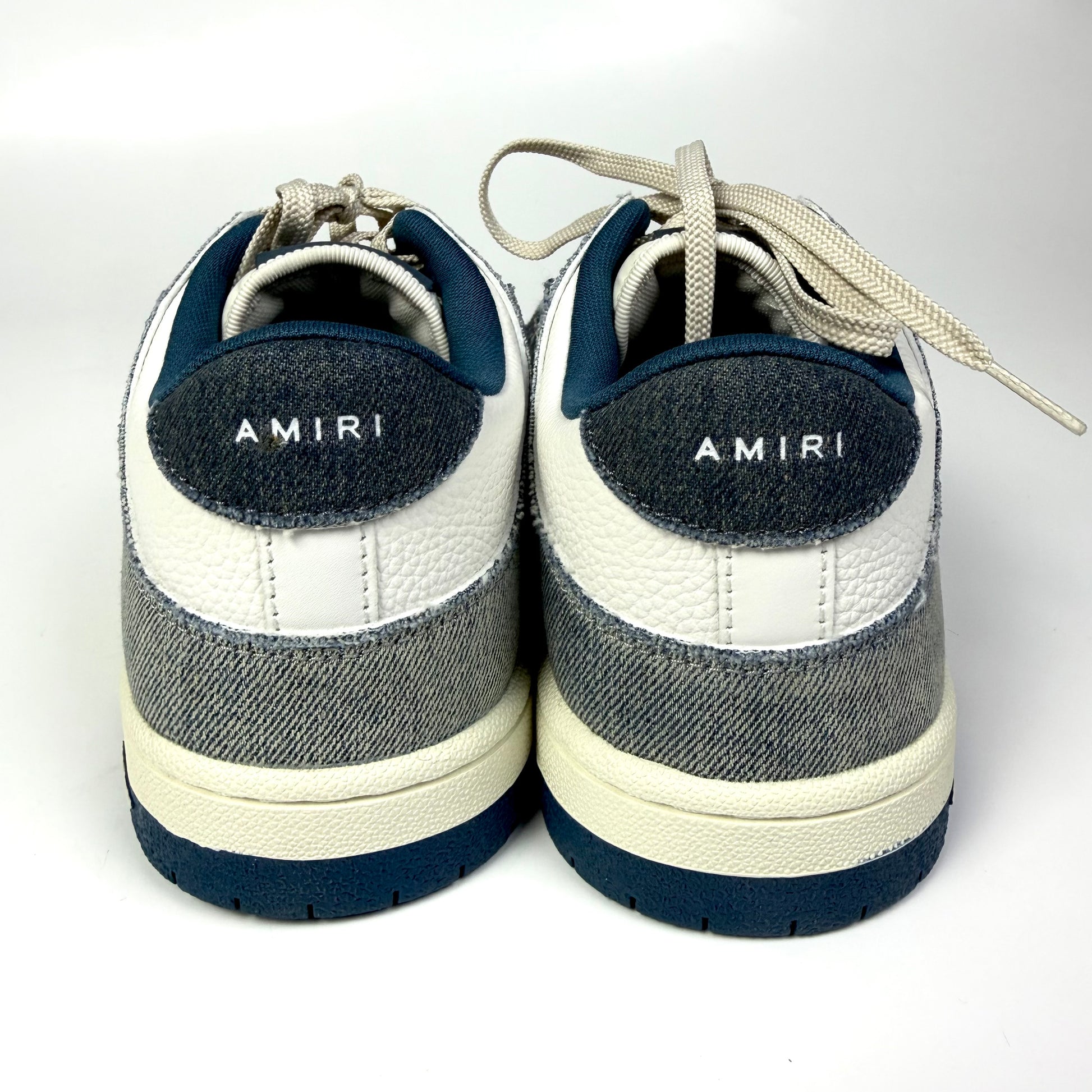 Amiri Skel-Top Denim Sneakers