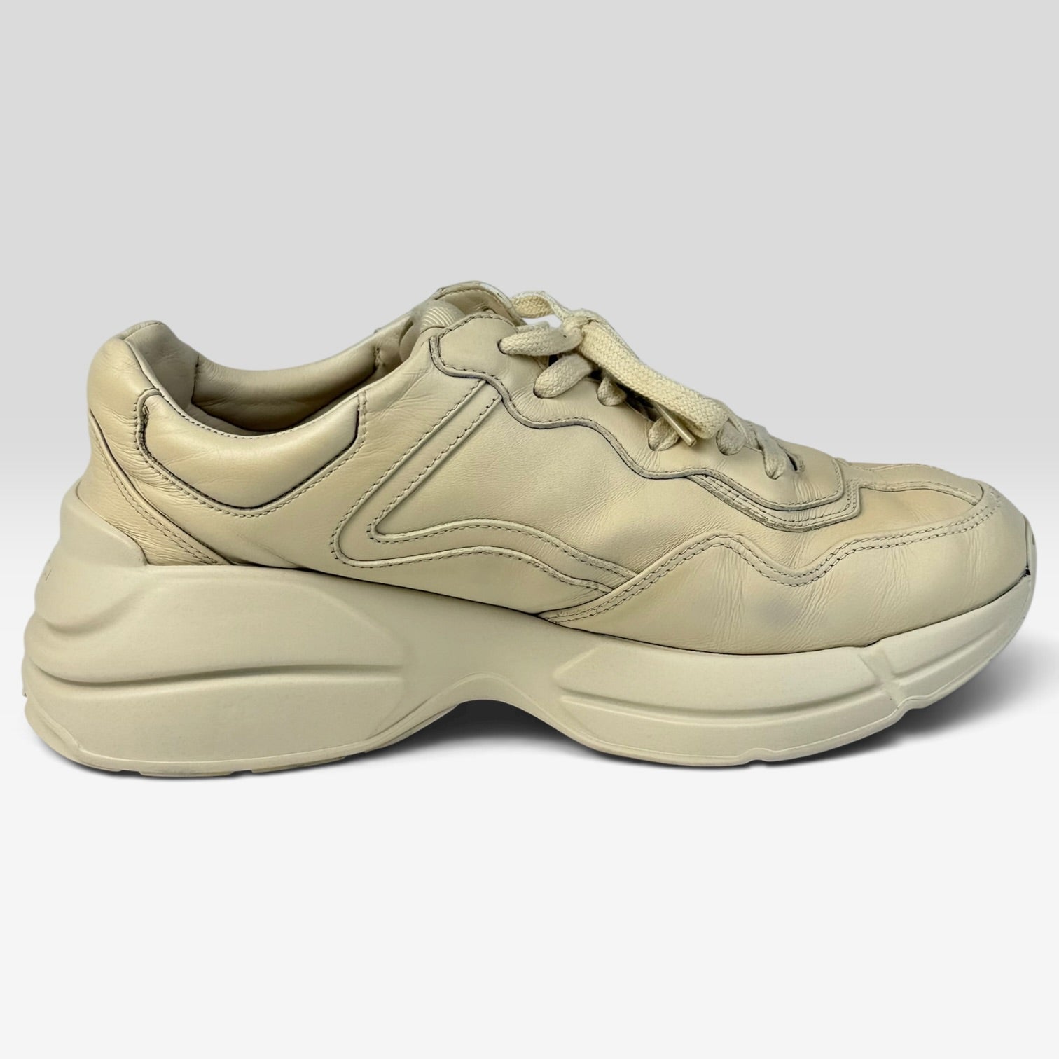 Gucci Rhyton Logo Sneakers Ivory