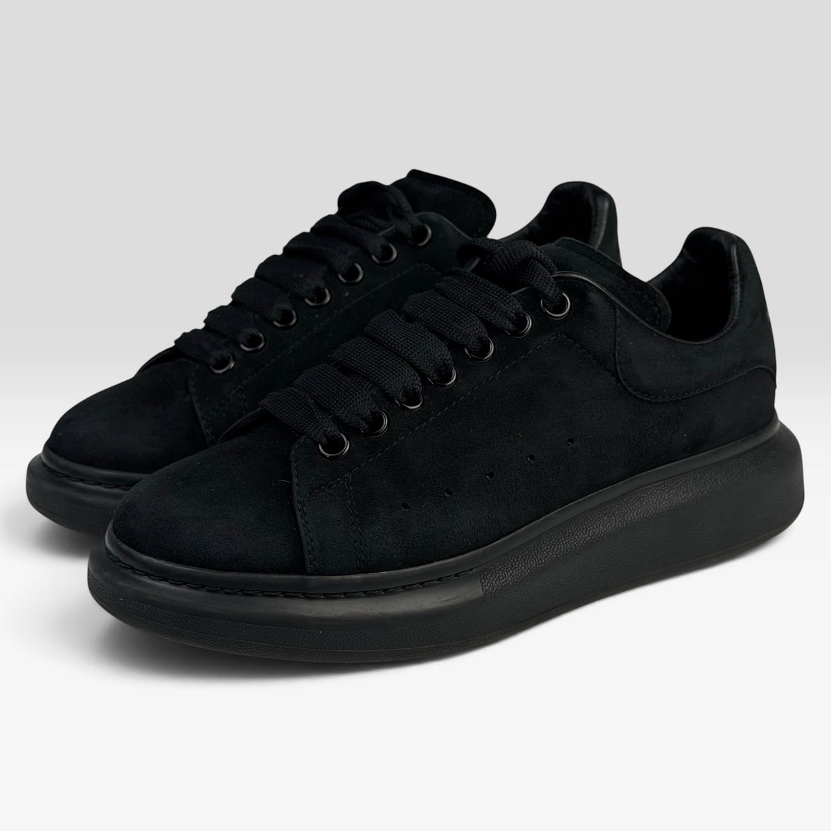 Alexander McQueen Oversized Sneaker Black Suede