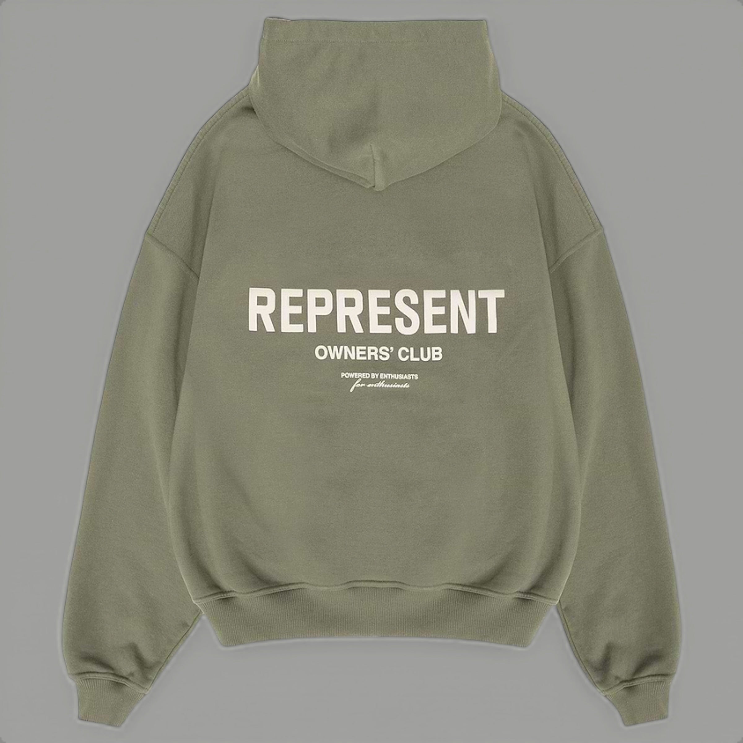 Represent Owner's Club Olive Green Hoodie