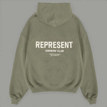 Represent Owner's Club Olive Green Hoodie