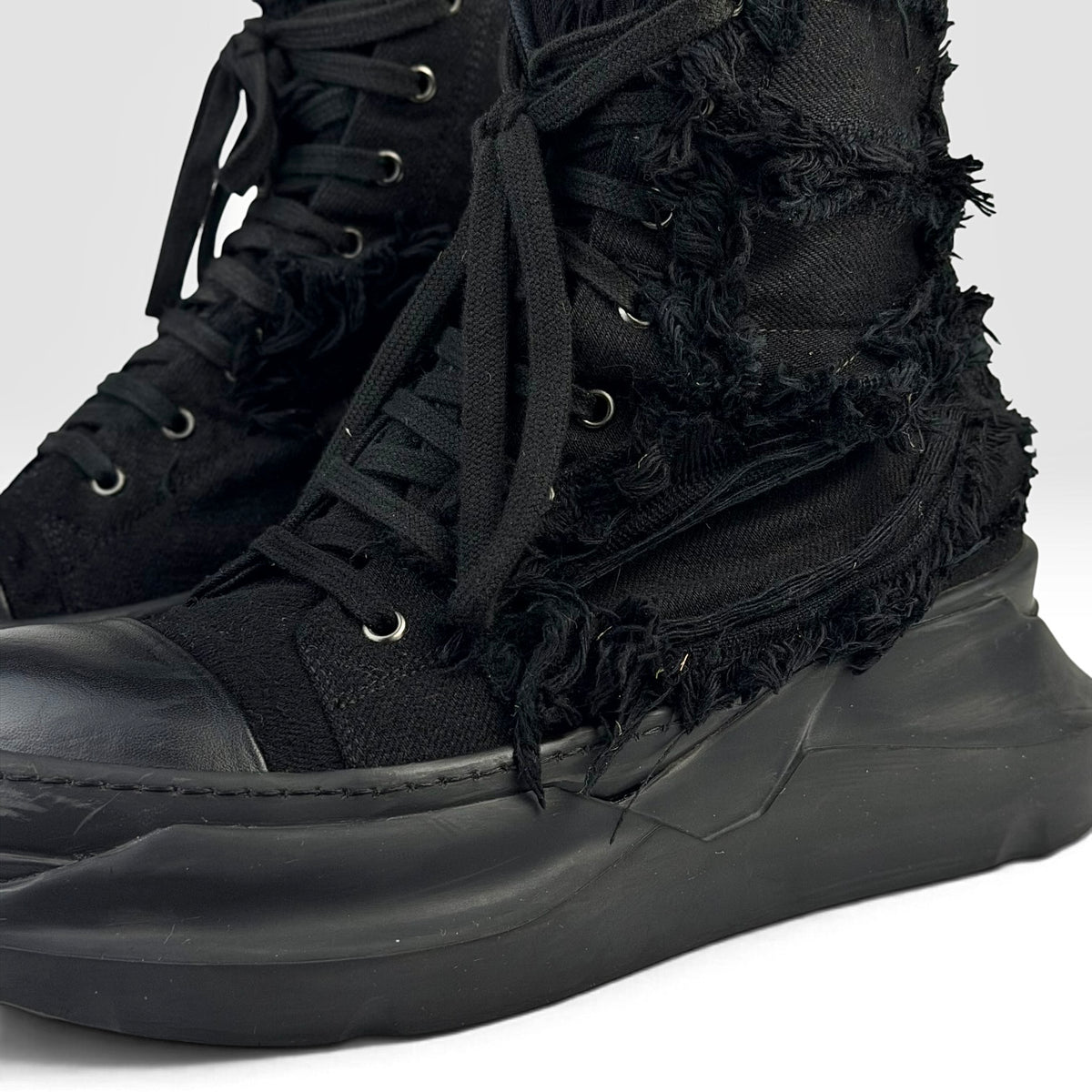 Rick Owens DRKSHDW Destroyed Abstract Black