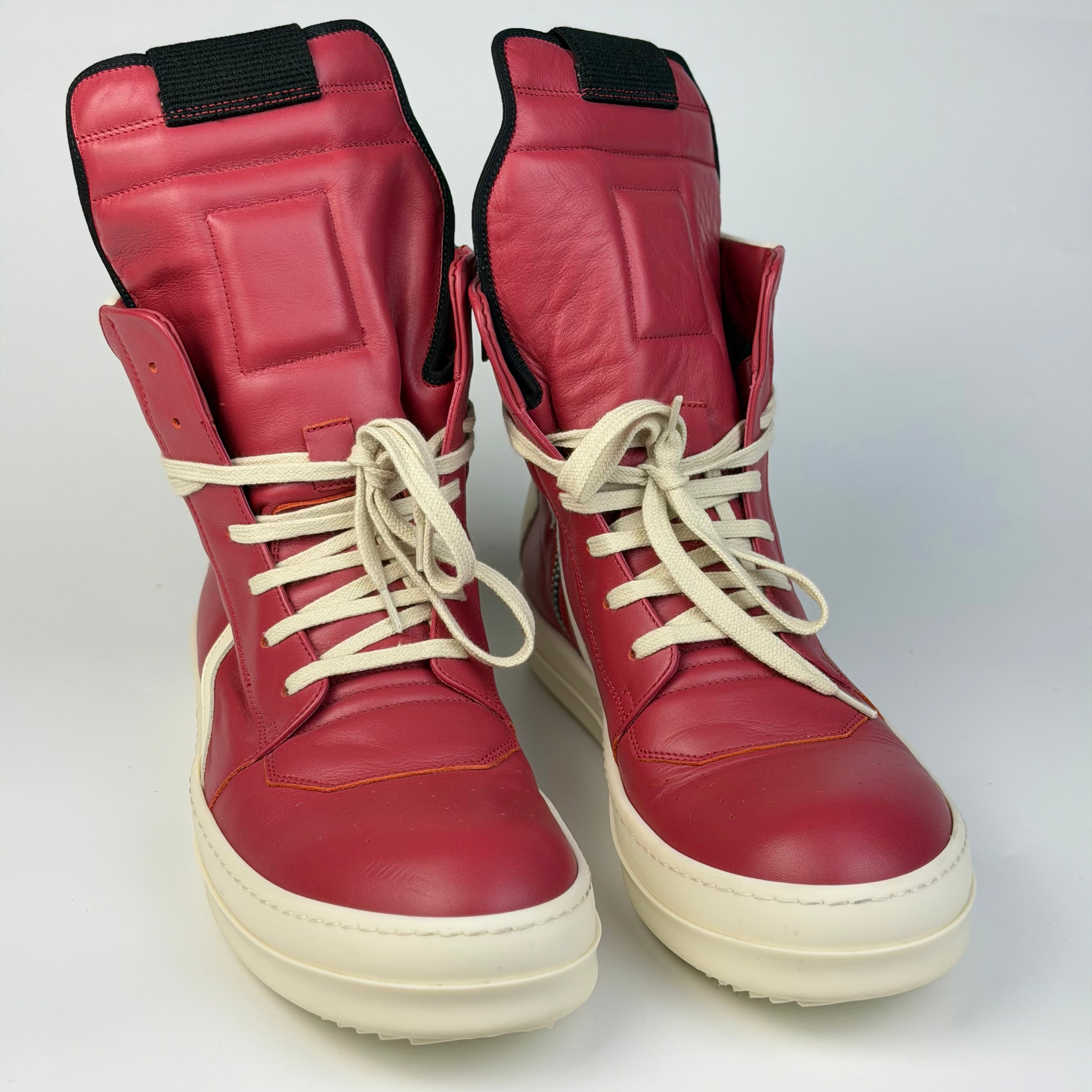 Rick Owens Geobasket Cardinal Red/Milk SS24 LIDO