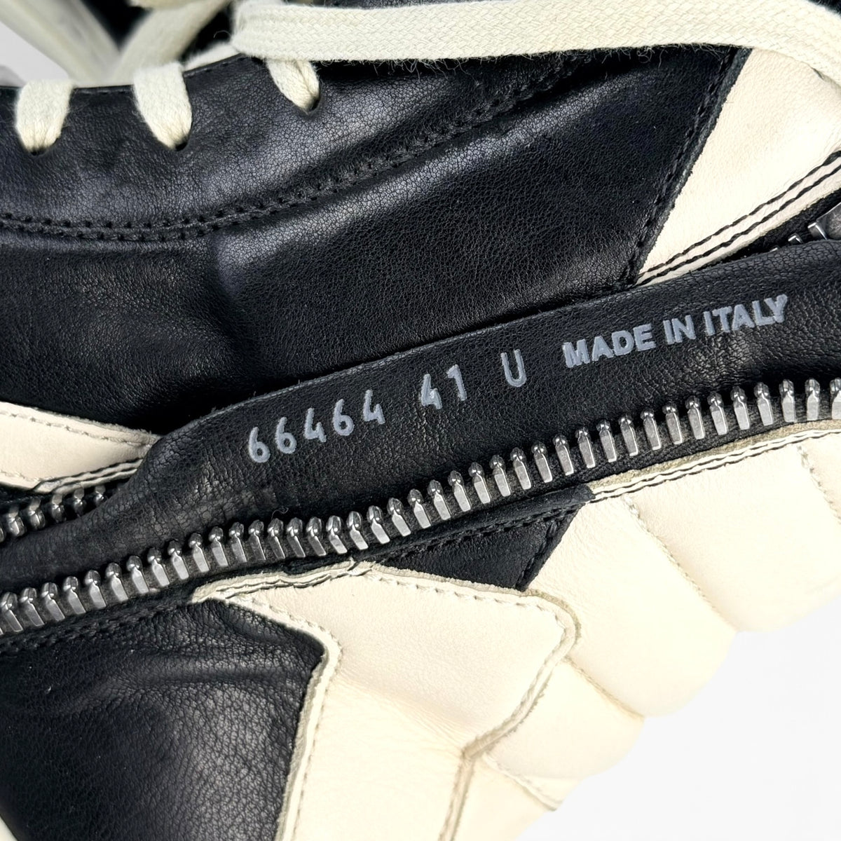 Rick Owens Geobasket Black/Milk