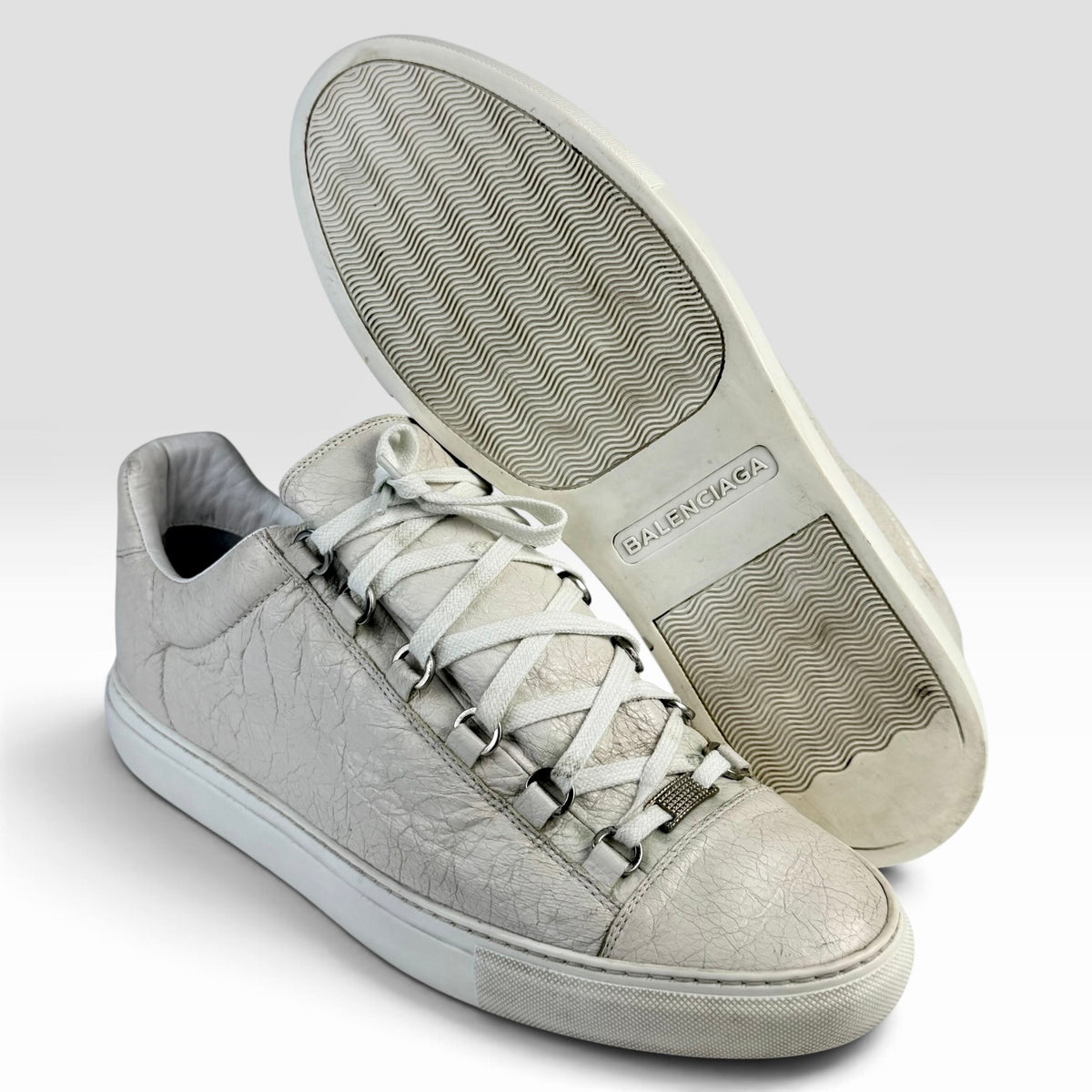 Balenciaga Arena Low White Leather