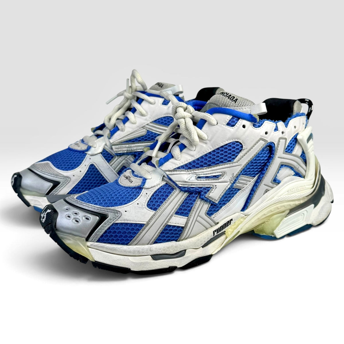 Balenciaga Runner Blue/White Sneakers