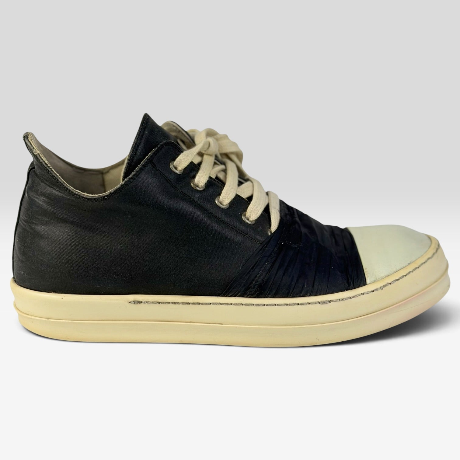 Rick Owens DRKSHDW Hustler Duck Tape Ramones Low Black/Milk