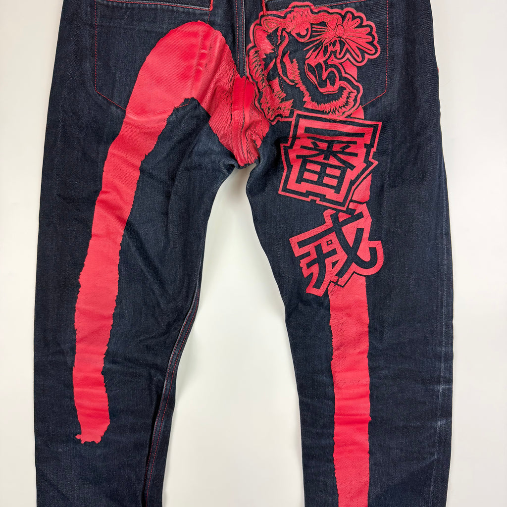 Evisu Raw Denim Daicock Jeans