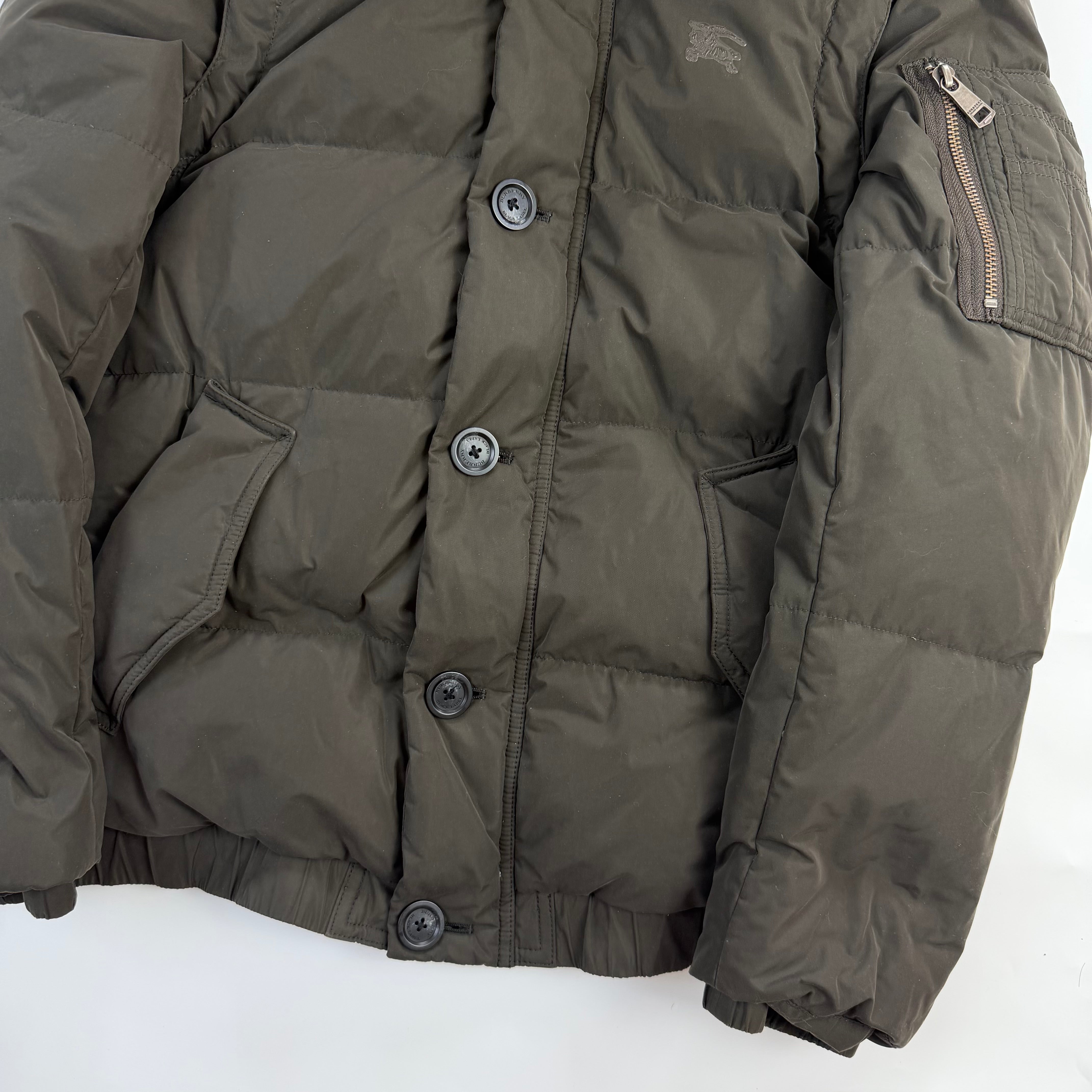 Burberry Black Label Down Puffer Jacket Khaki