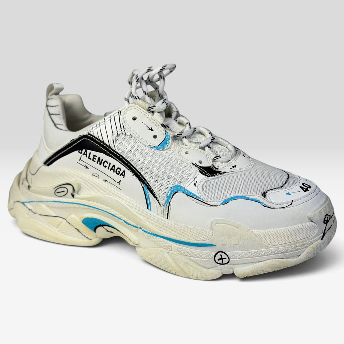 Balenciaga Triple S White Sketch | Sneakers Balenciaga