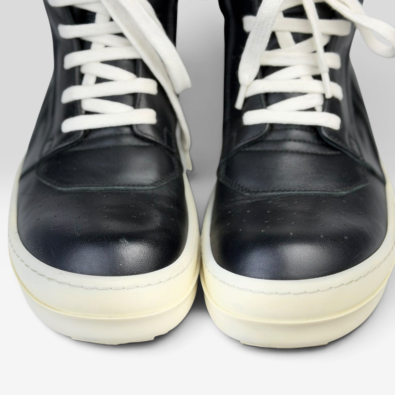 Rick Owens Geobasket Black/Milk | Sneakers Rick Owens