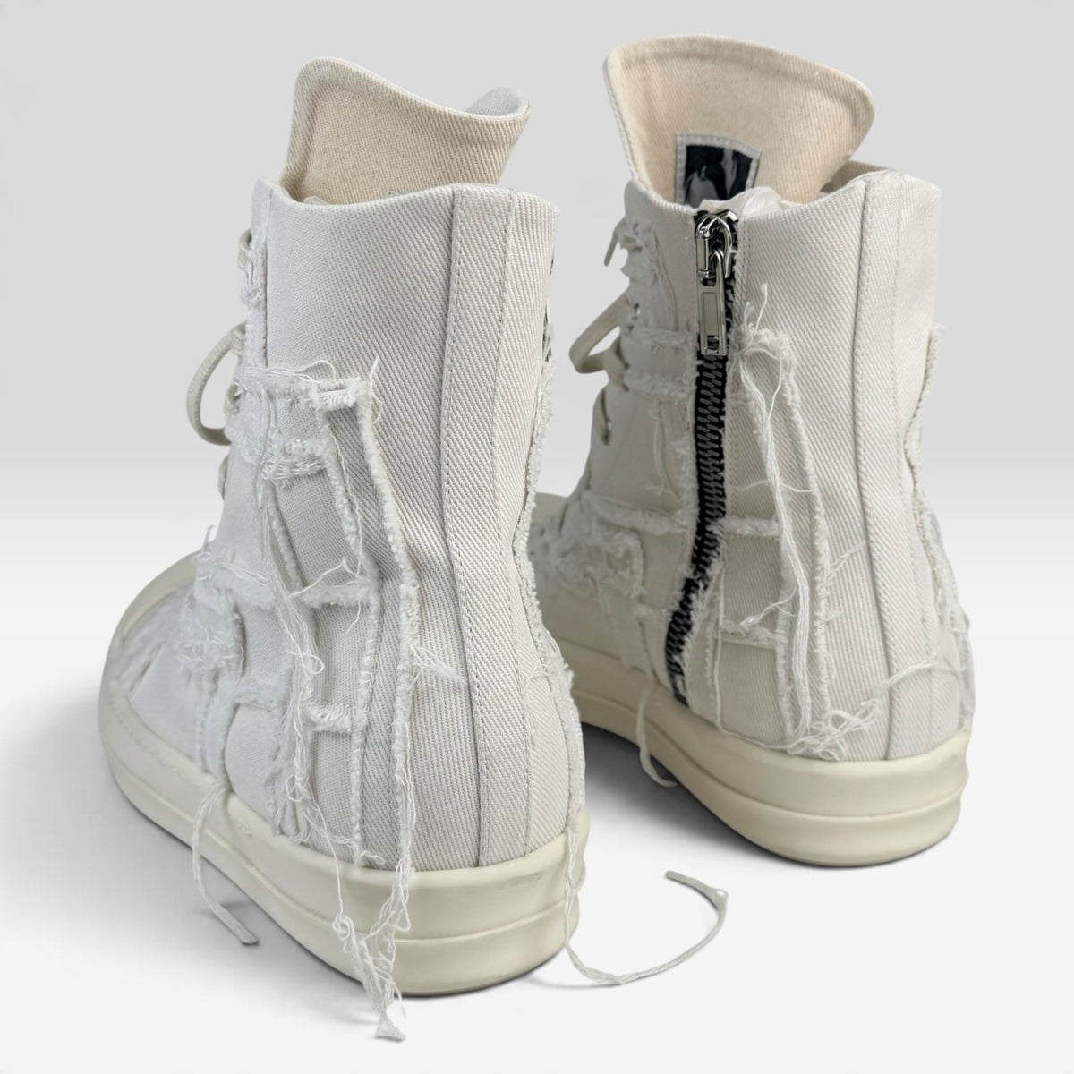 Rick Owens DRKSHDW Ramones High Slashed Cream/Milk