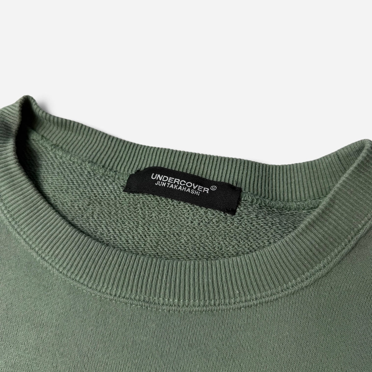 Undercover "But Beautiful IV" Big Sweat Bear/Strawberry Crewneck Sage Green