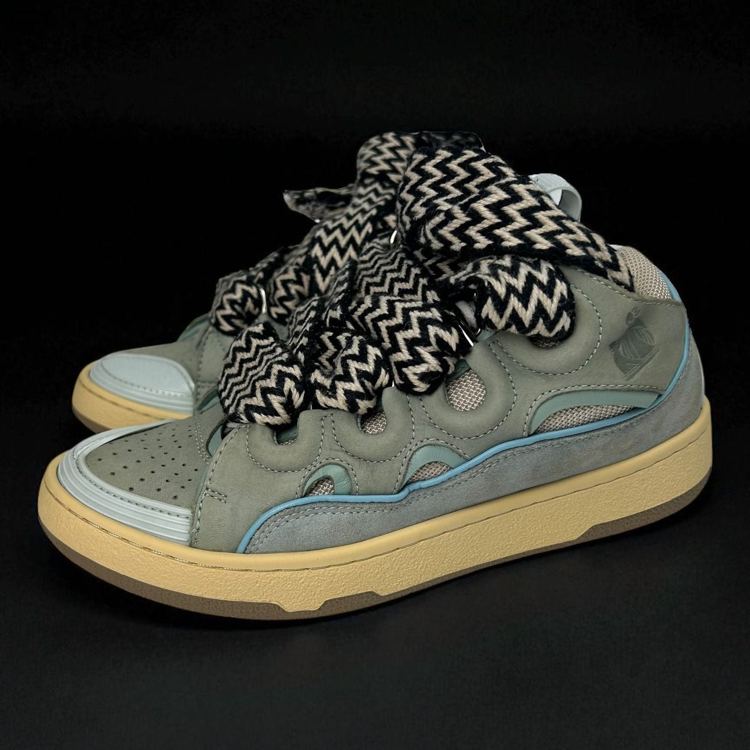 Lanvin Curb Blue Sneakers