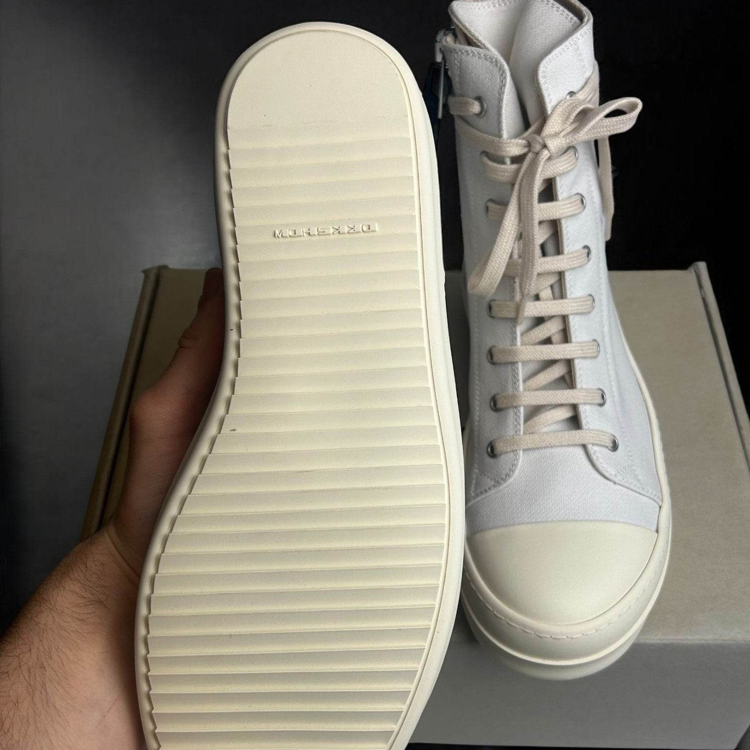 Rick Owens Ramones High License Plate White - V STEALS