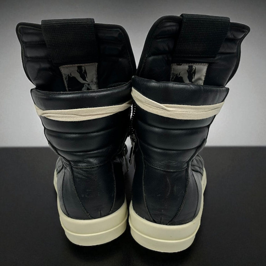 Rick Owens Geobasket Black Leather
