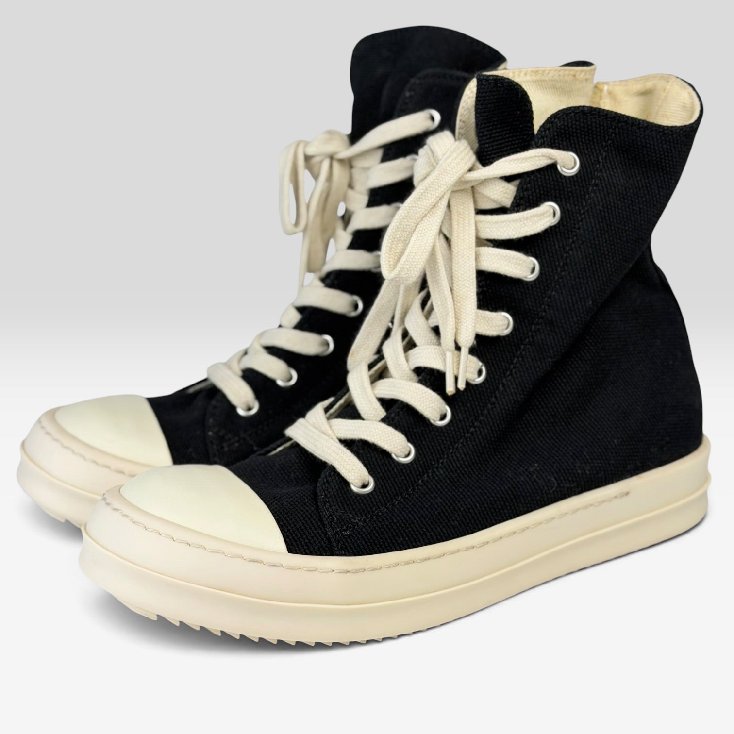 Rick Owens DRKSHDW Ramones High Black/Milk