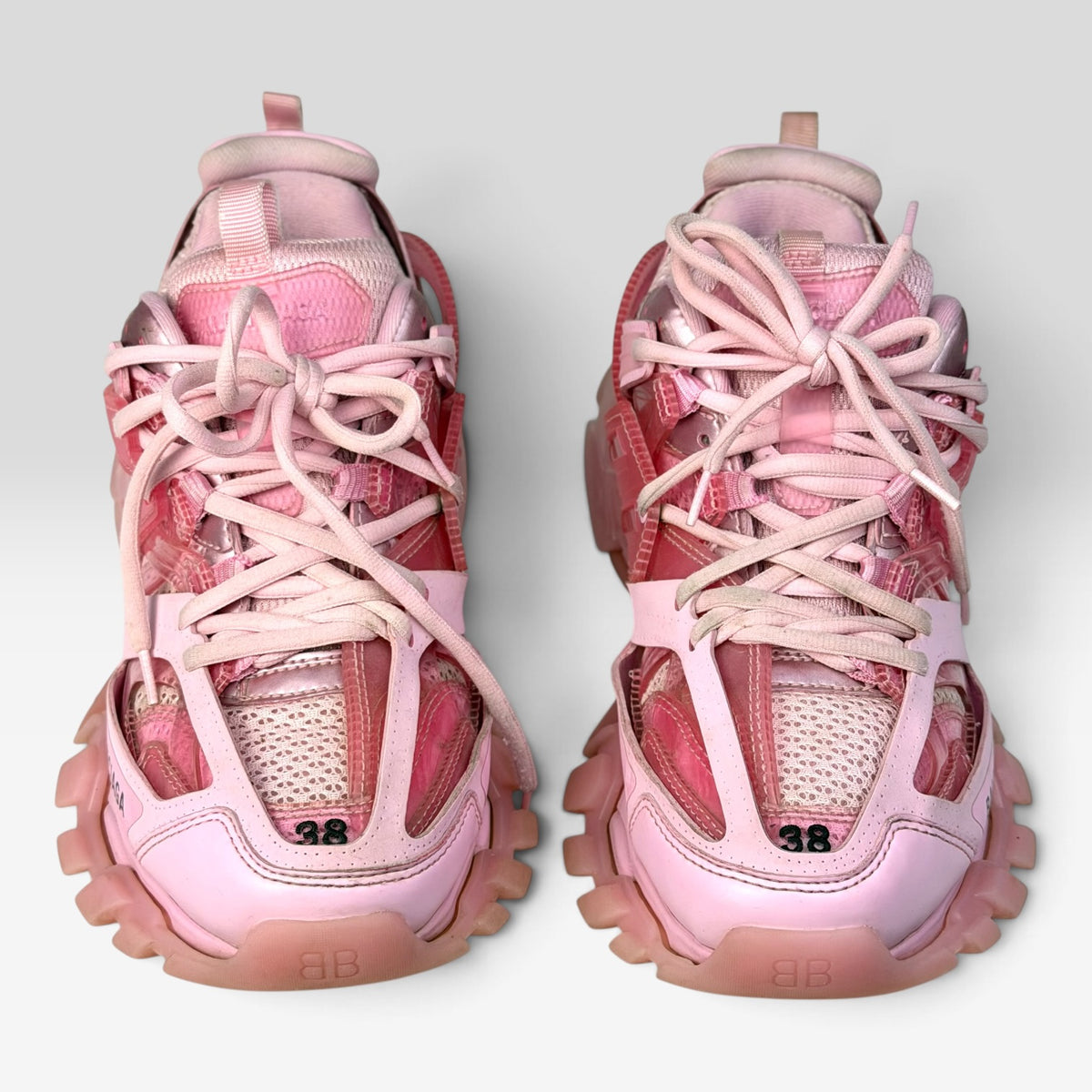 Balenciaga Track Clear Sole Pink