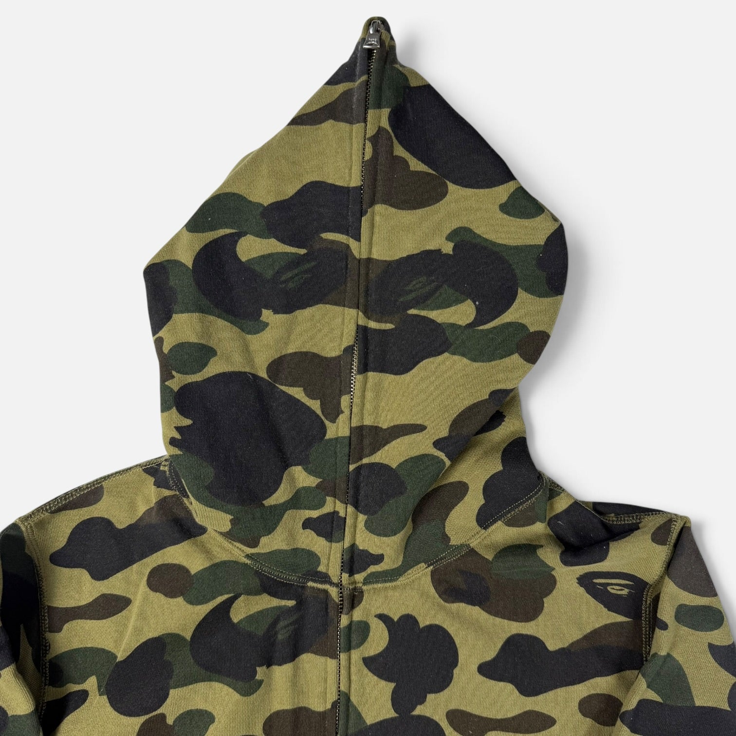 BAPE 1st Camo Full Zip Hoodie Green | Hanorac BAPE