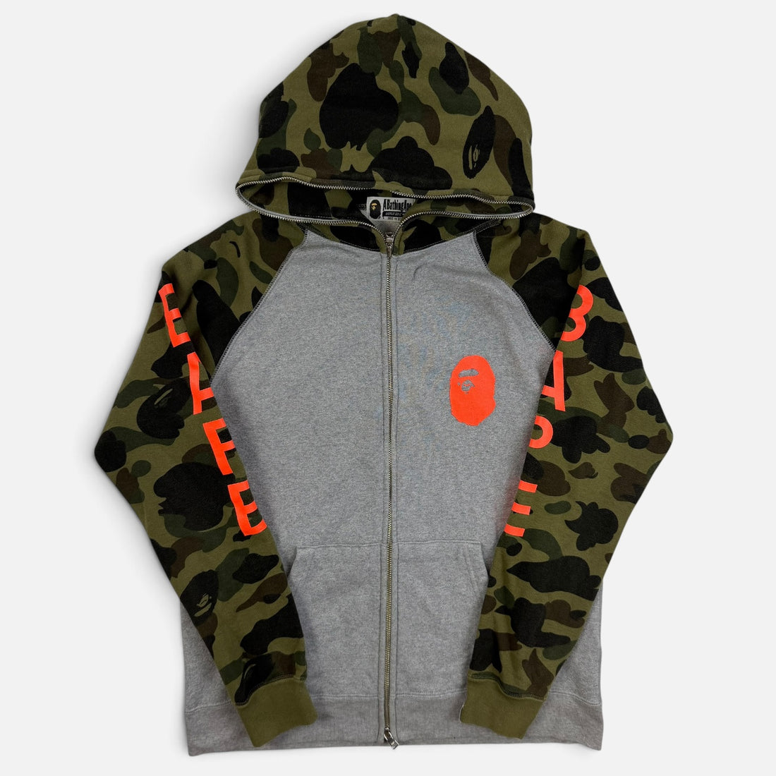 BAPE 1st Camo Colorblock Full-Zip Hoodie, vedere din față