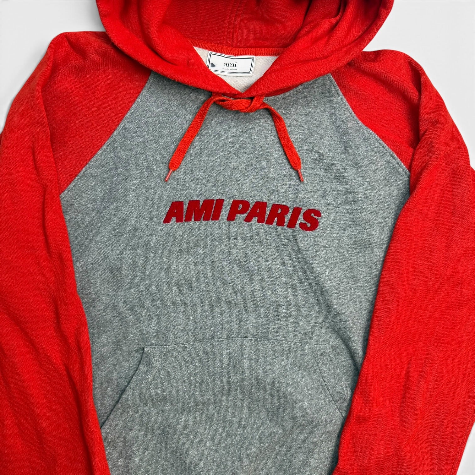 AMI Paris Colorblock Raglan Hoodie