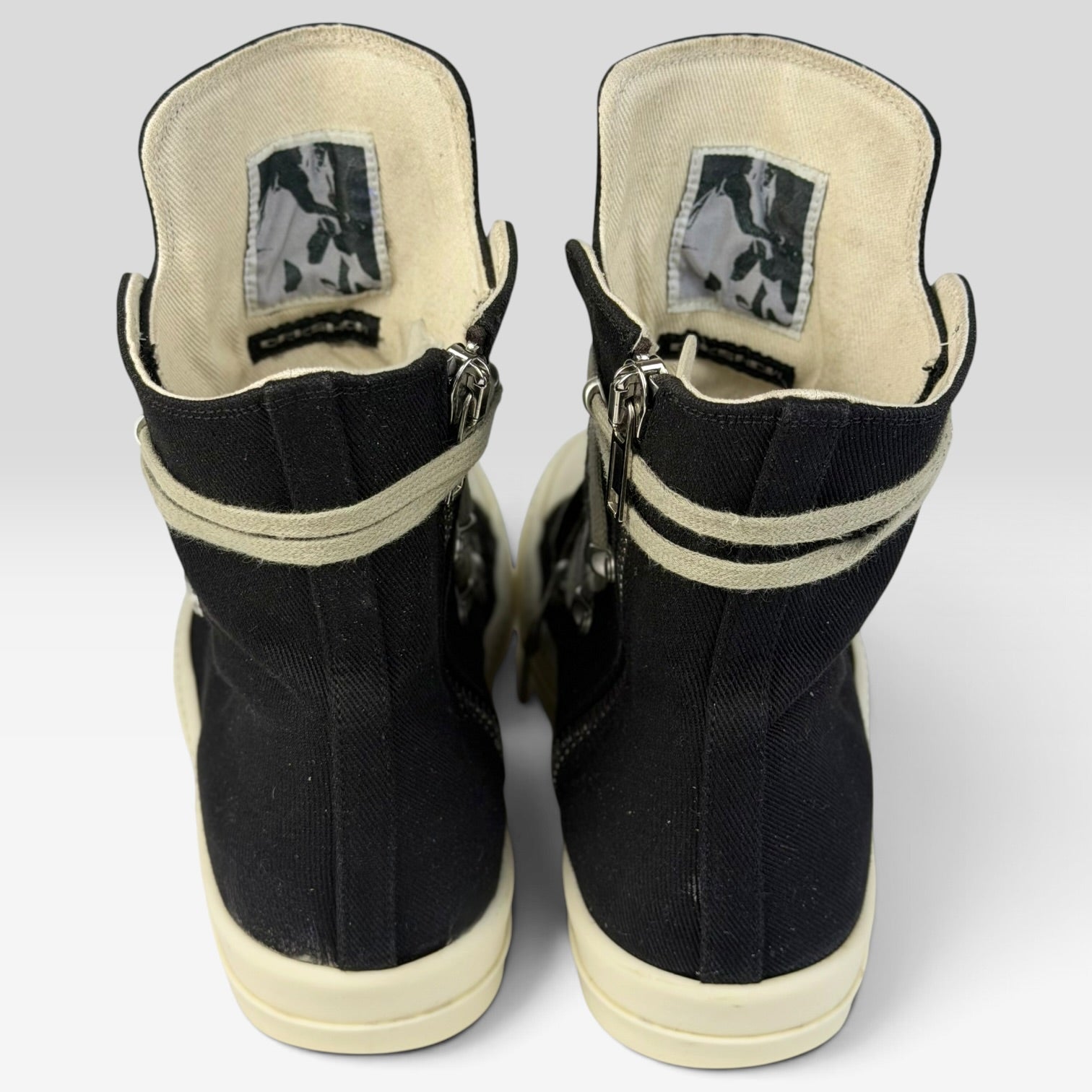 Rick Owens DRKSHDW Hexagram Ramones High Black/Milk