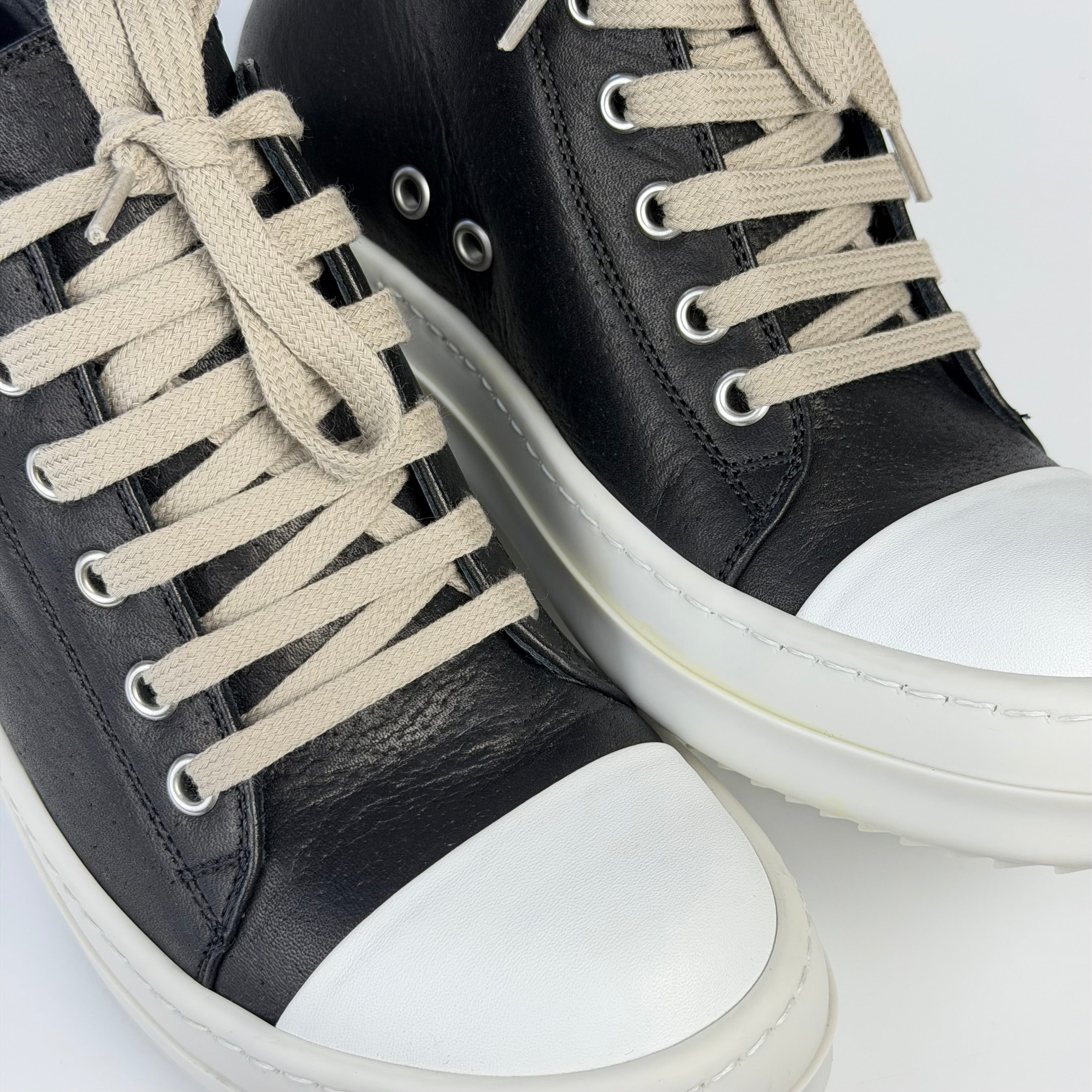 Rick Owens Grained Leather Ramones