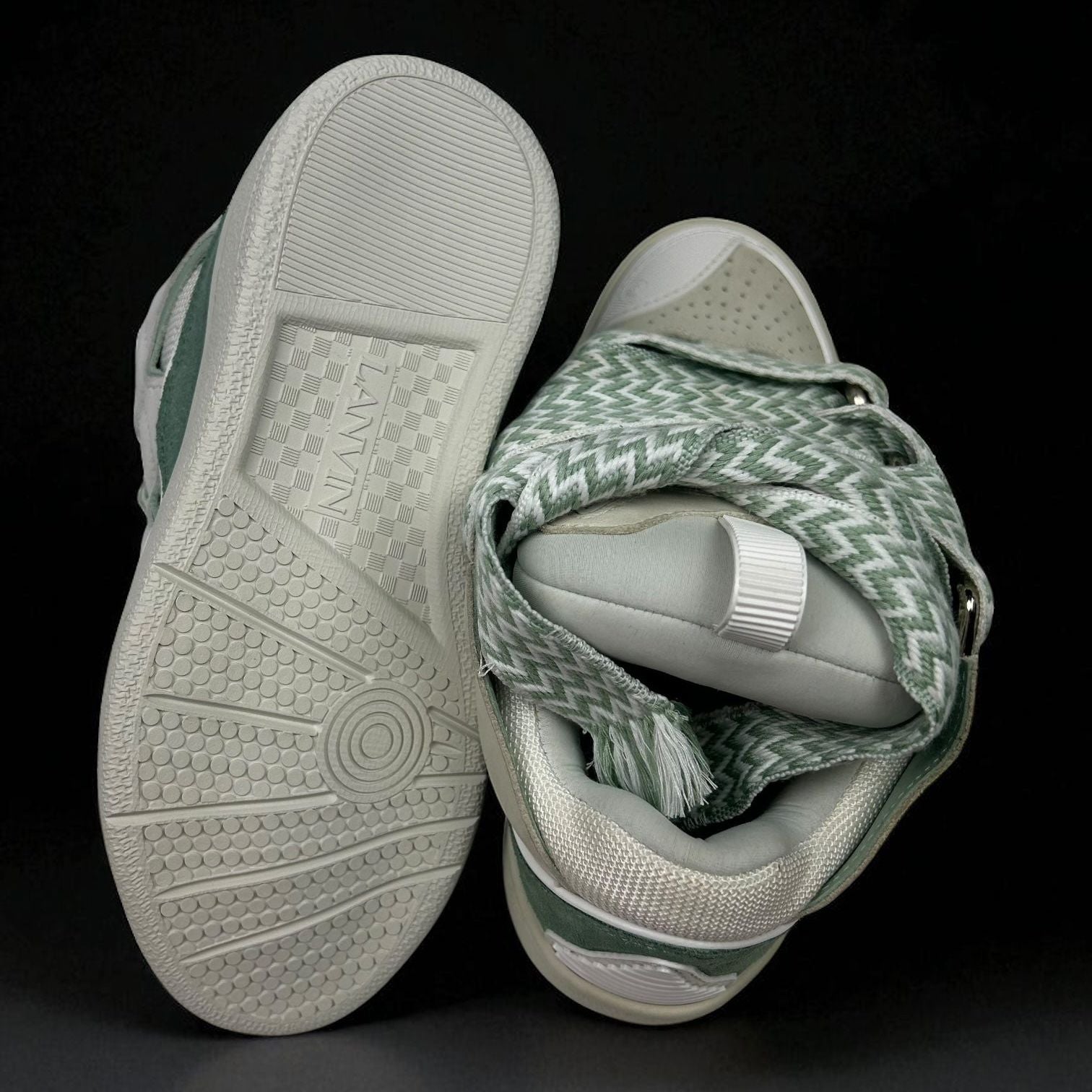 Lanvin Turqoise White Sneaker