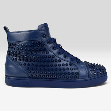 Christian Louboutin Louis Spikes High-Top Blue