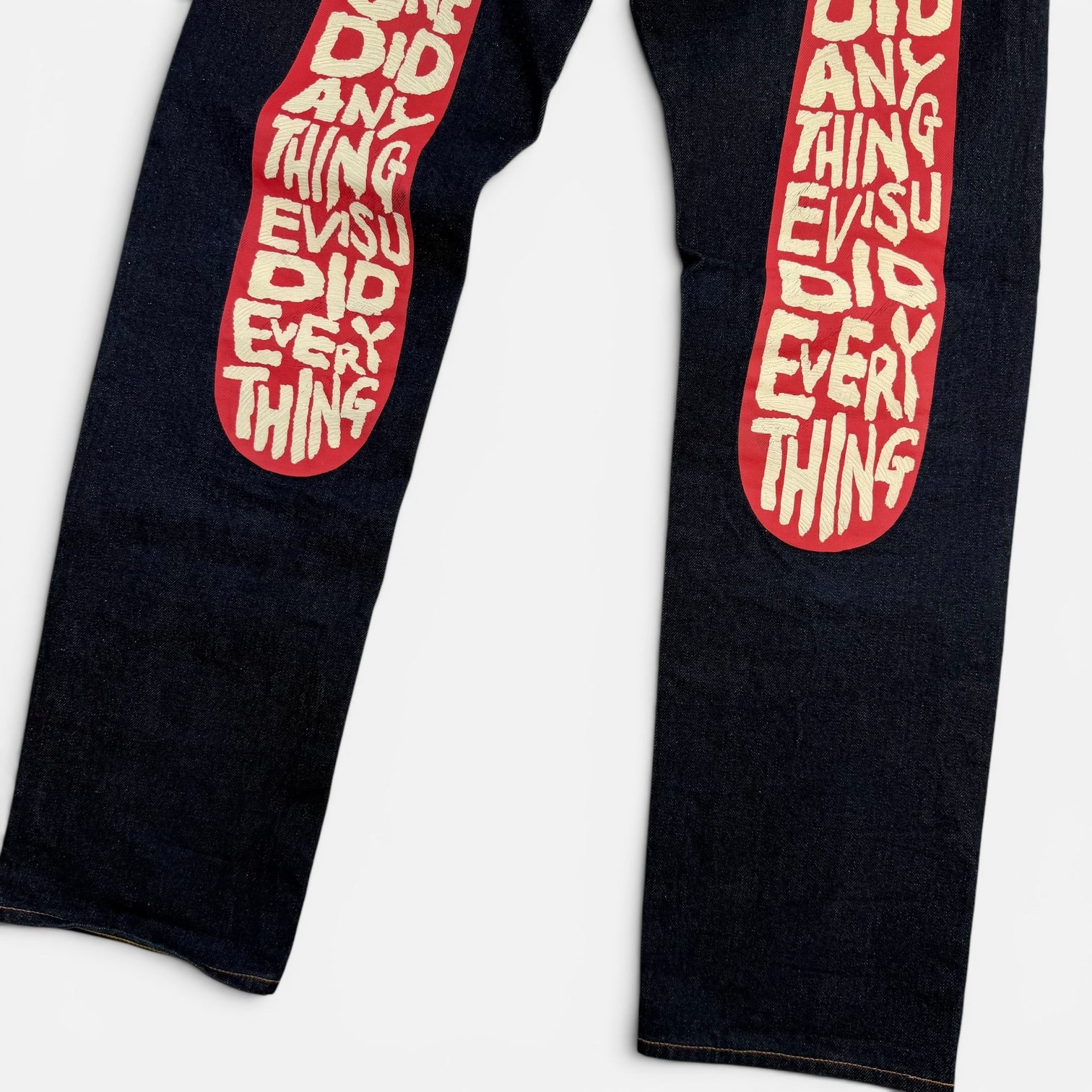 Evisu "Before Anyone Did Anything" Daicock Japanese Denim Red