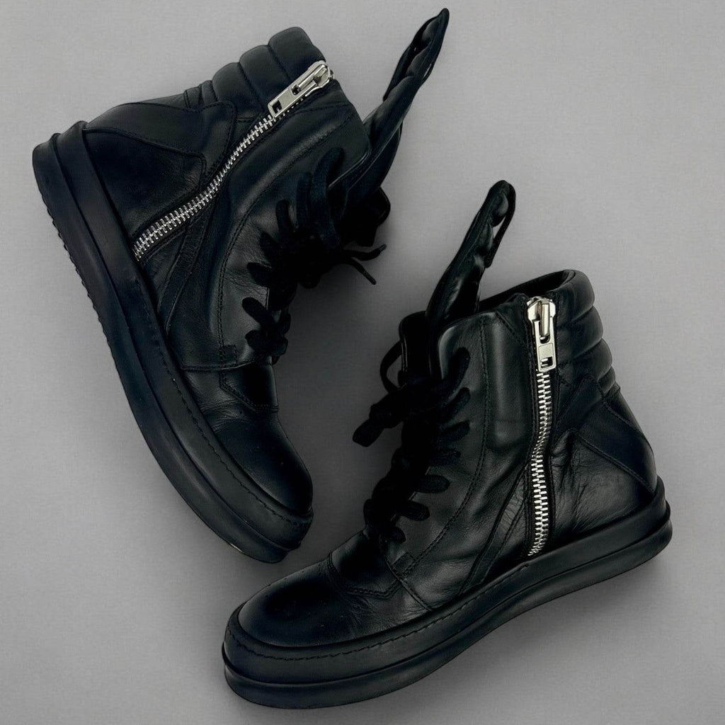 Rick Owens Geobasket Black Leather - V STEALS