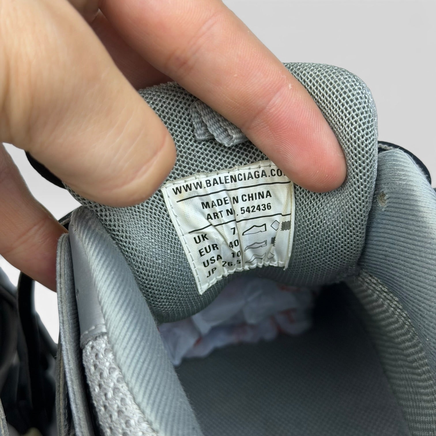 Balenciaga Track Metallic Silver