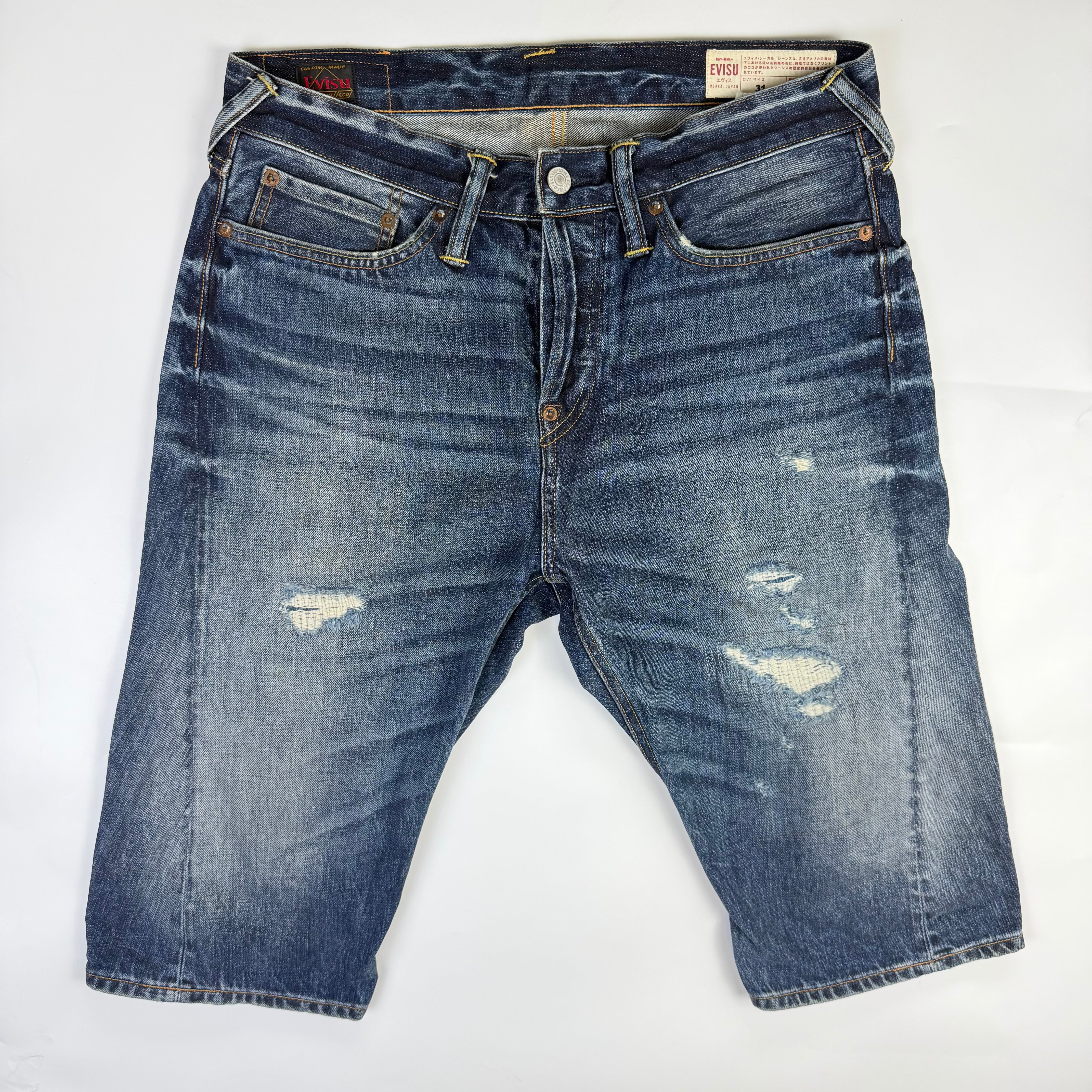 Evisu Daicock Japanese Denim Shorts