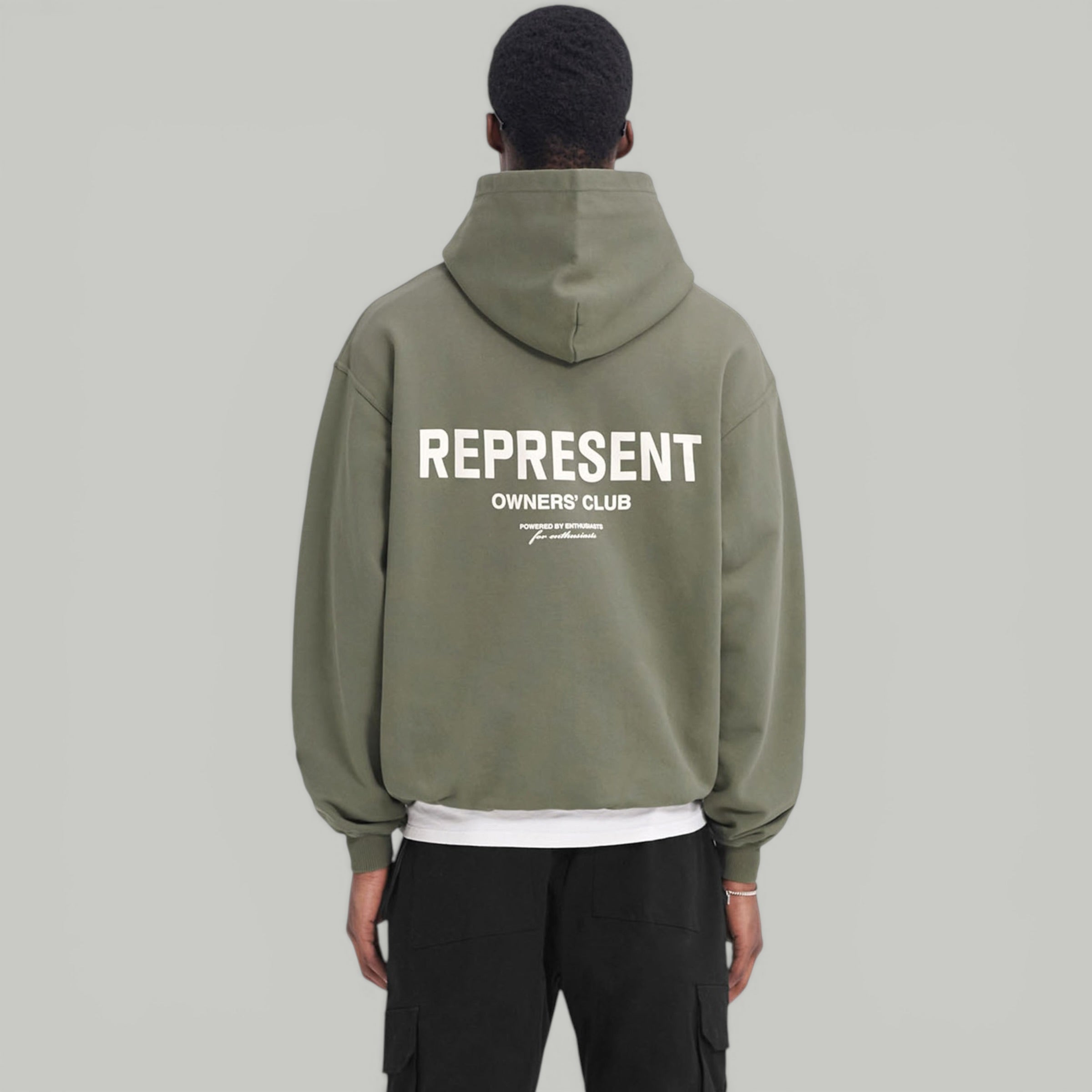 Represent Owner's Club Olive Green Hoodie