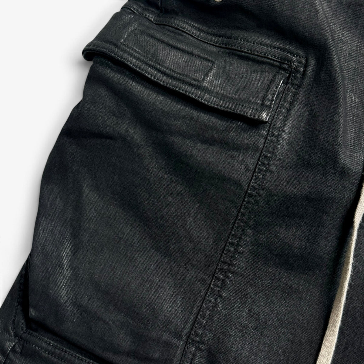 Rick Owens DRKSHDW Double Cargo Jumbo Belas Black Wax