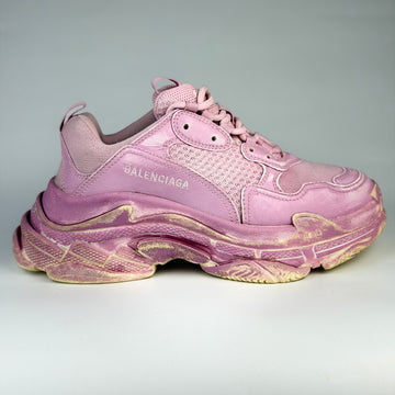Balenciaga Triple S Distressed Pink