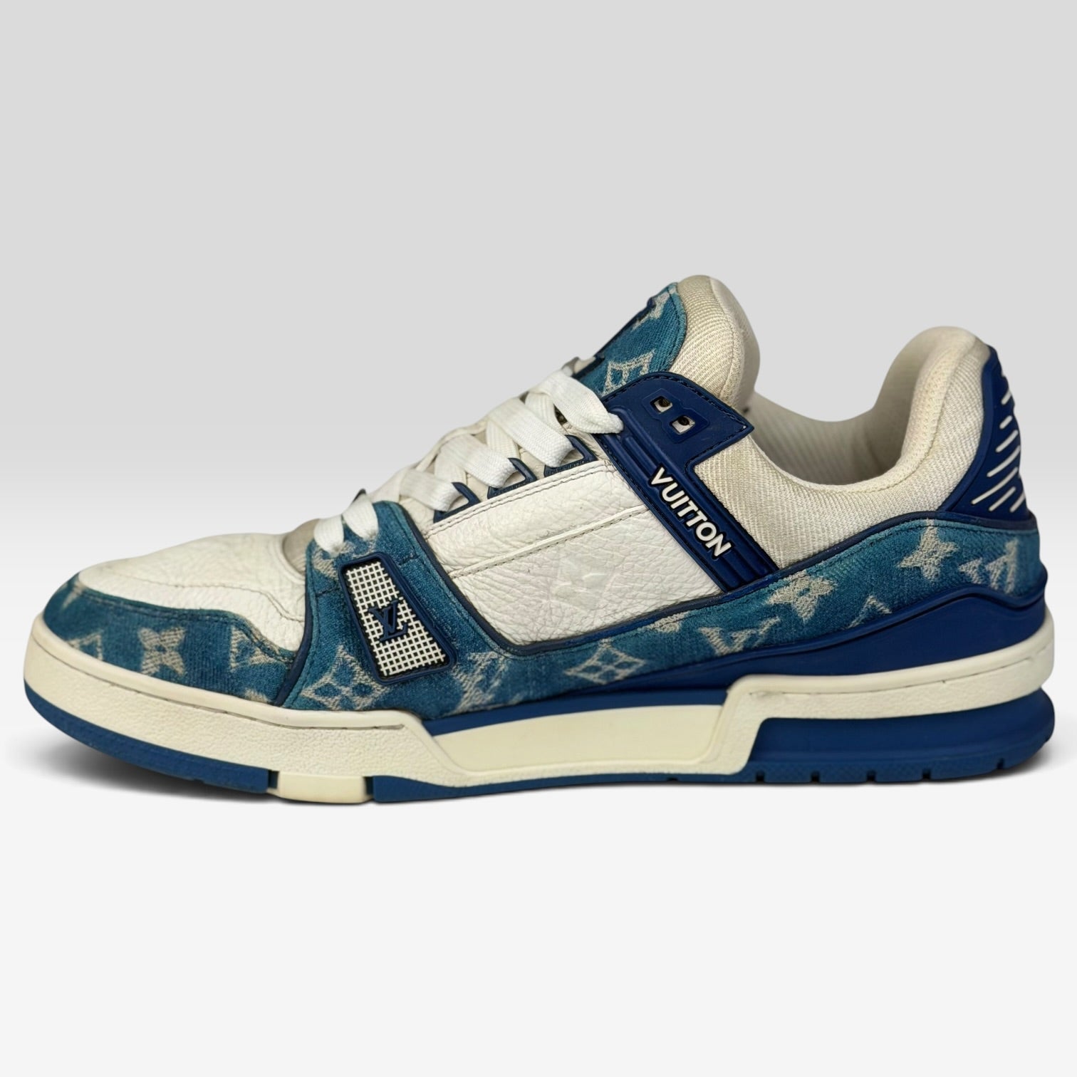 Louis Vuitton LV Trainer Blue Denim | Sneakers Louis Vuitton