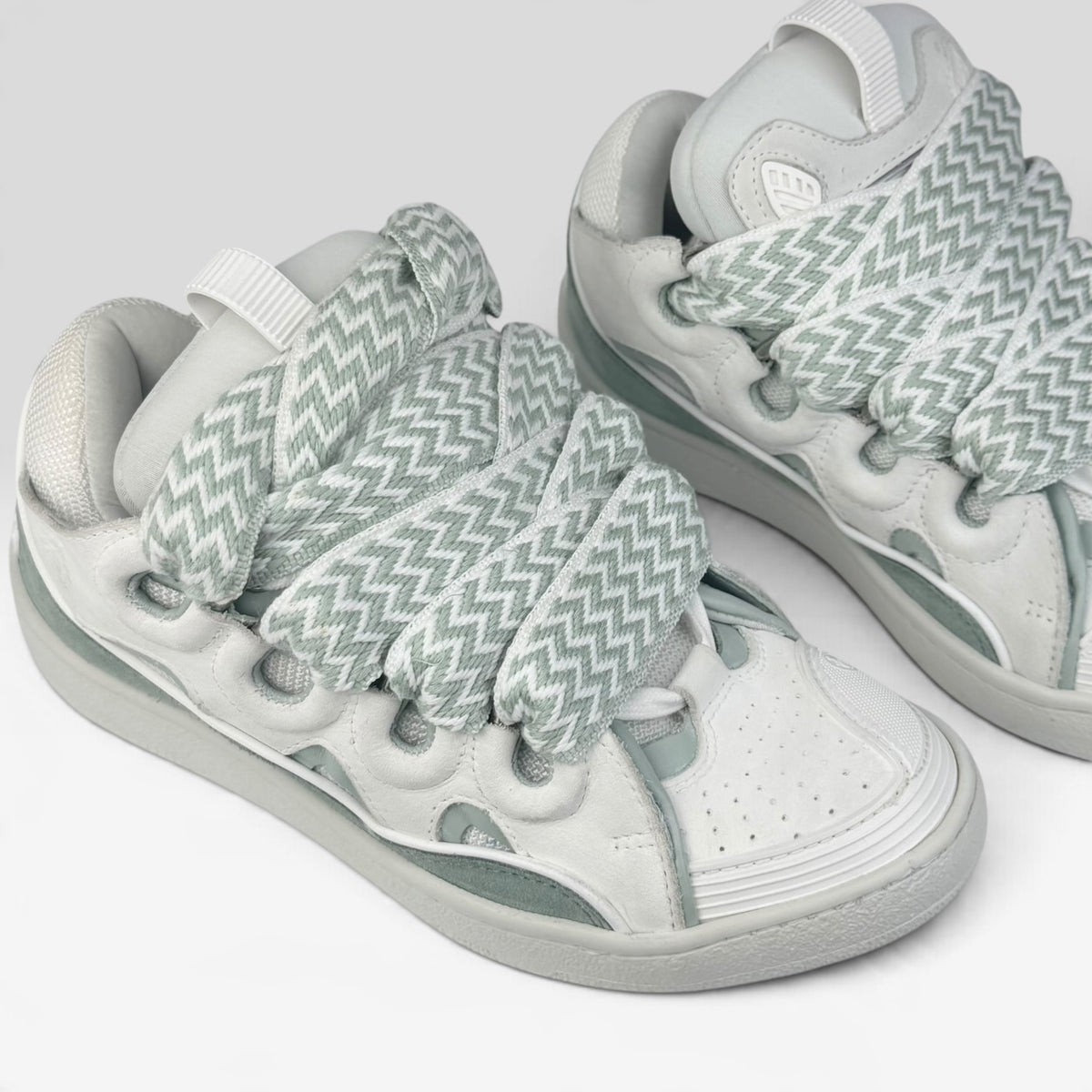 Lanvin Curb Turquoise/White
