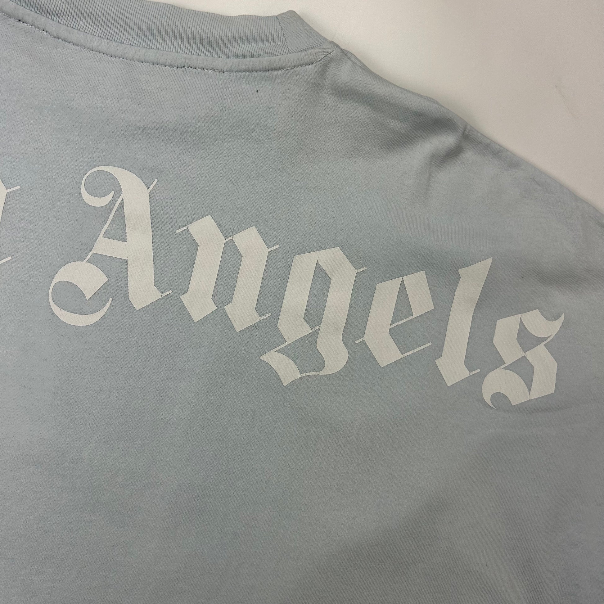 Palm Angels Baby Blue Logo T-shirt