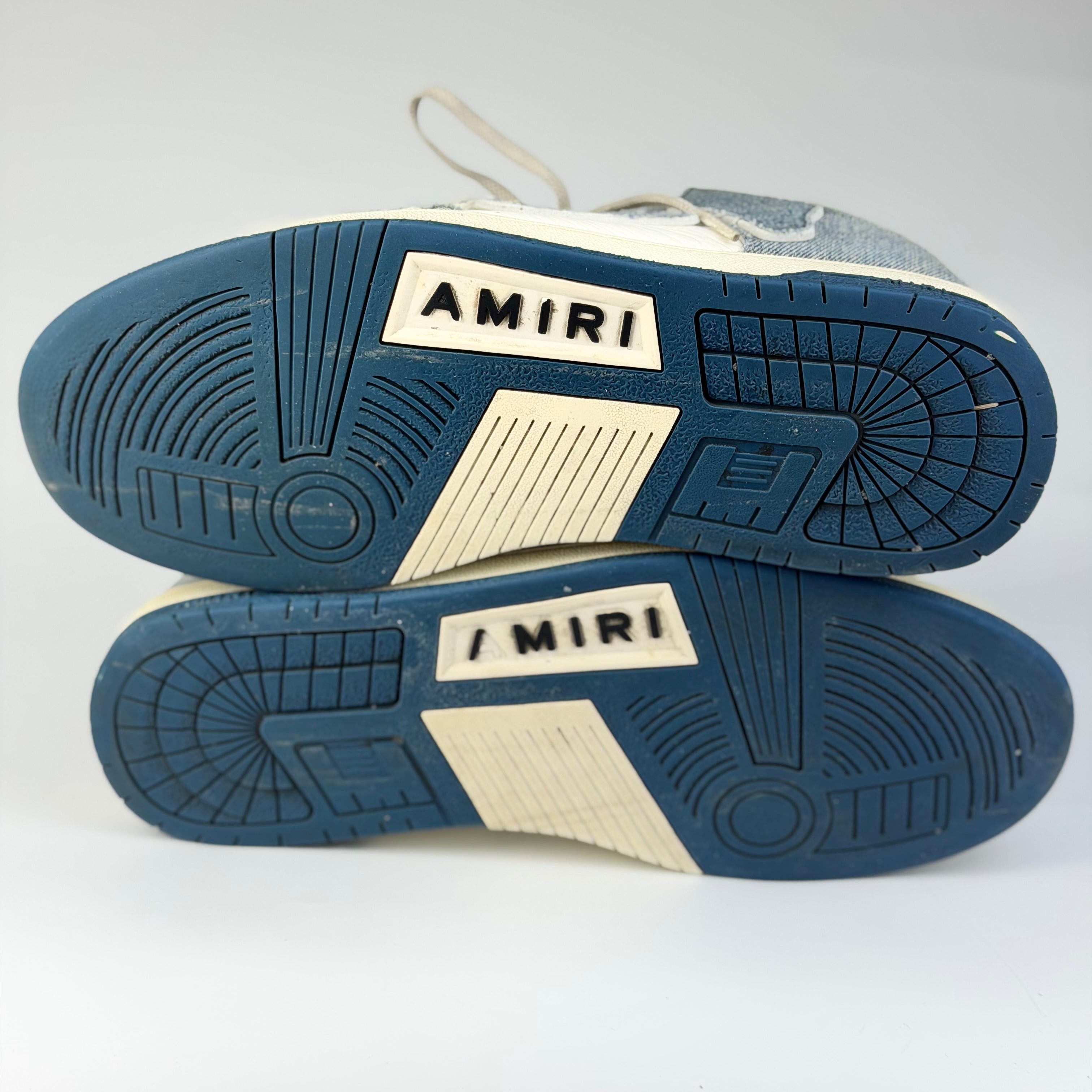 Amiri Skel-Top Denim Sneakers