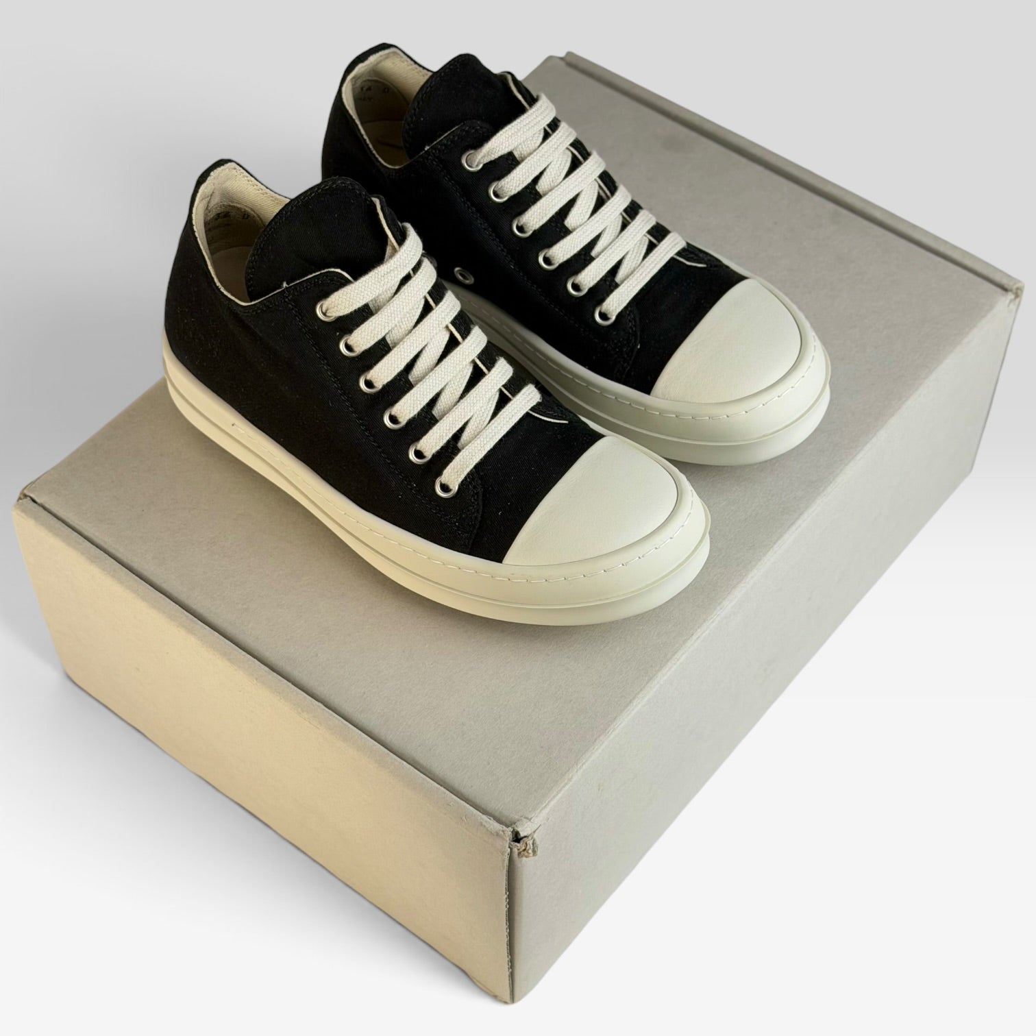 Rick Owens DRKSHDW Ramones Low Black/Milk