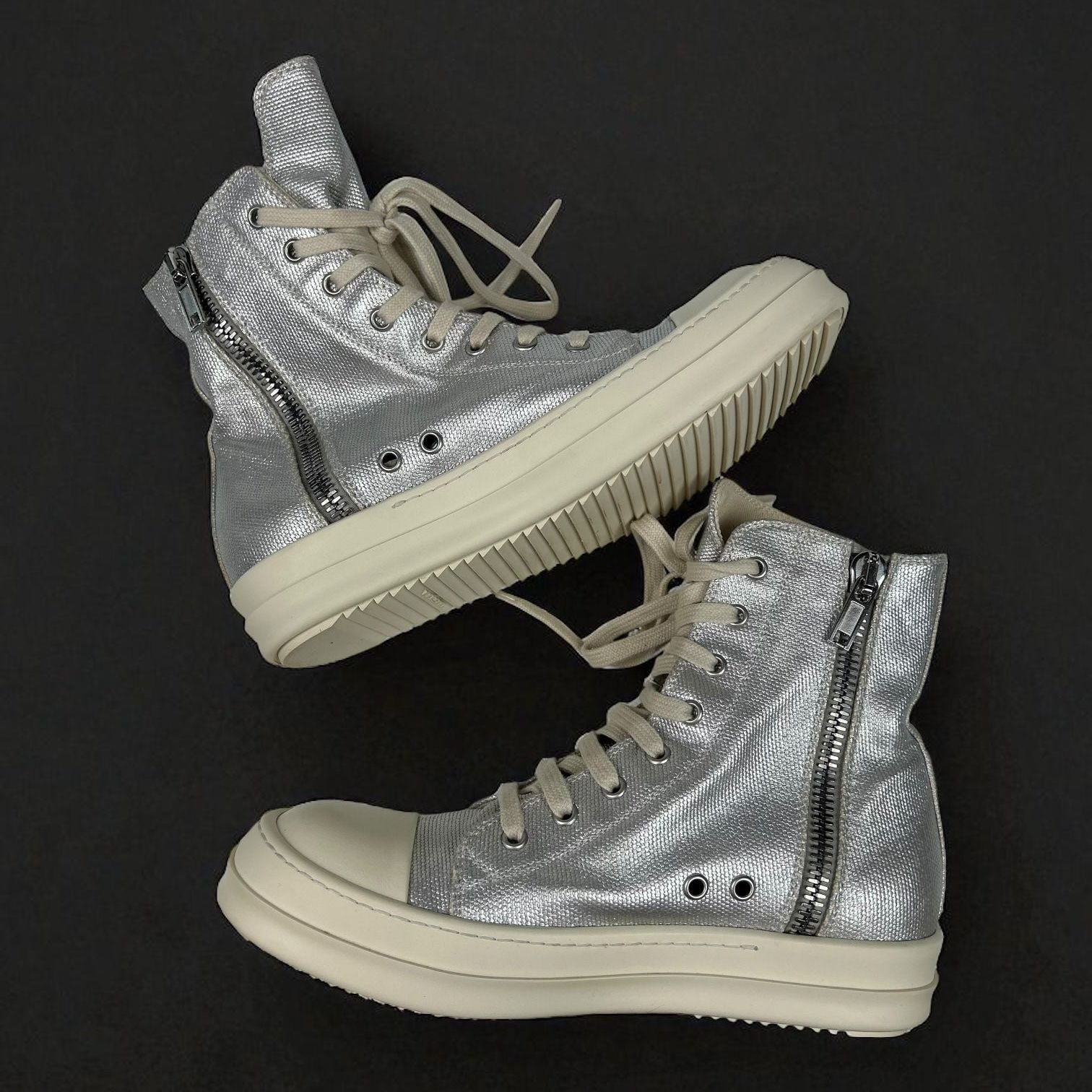 Rick Owens Ramones High Silver